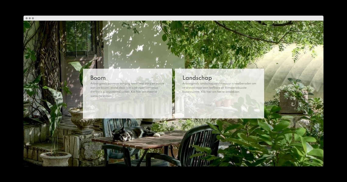 Bekijk de website van Arboriginals Home - Portfolio item van Nick Suy Webdesign
