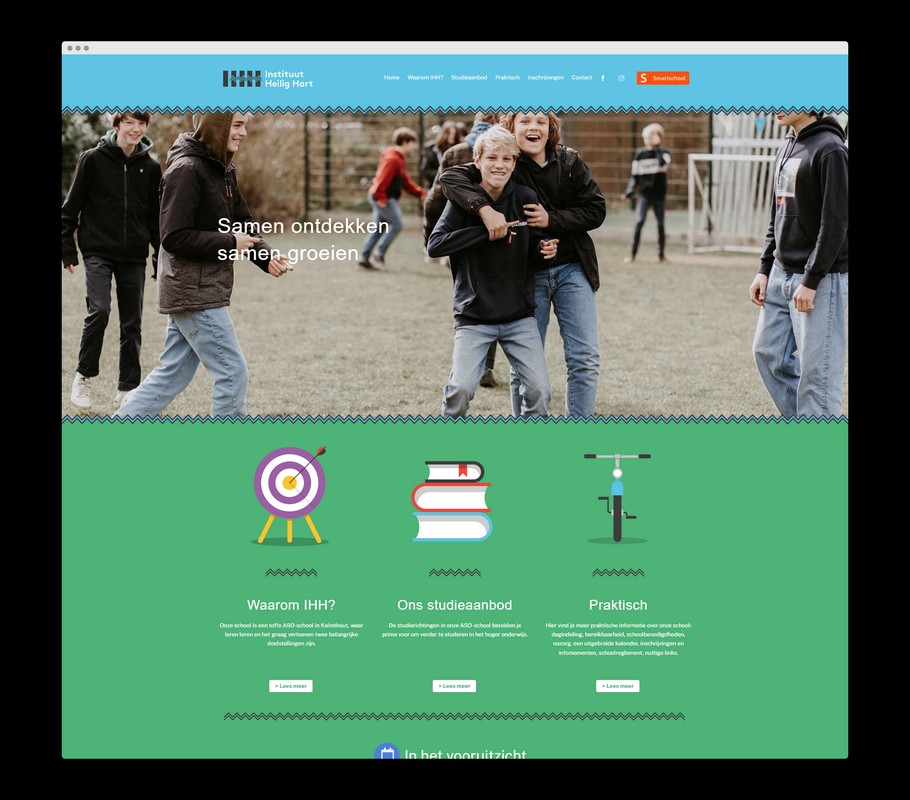 Bezoek de website van Heilig Hart Kalmthout - Een realisatie van Nick Suy Webdesign